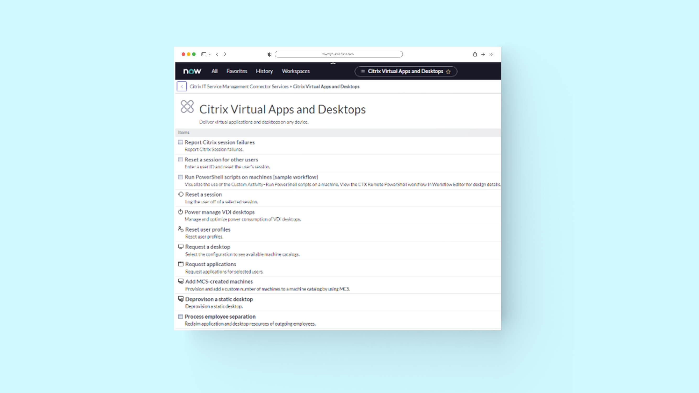 Enhanced Asset Management - Provisioning and Deprovisioning of Virtual Apps and Desktops: