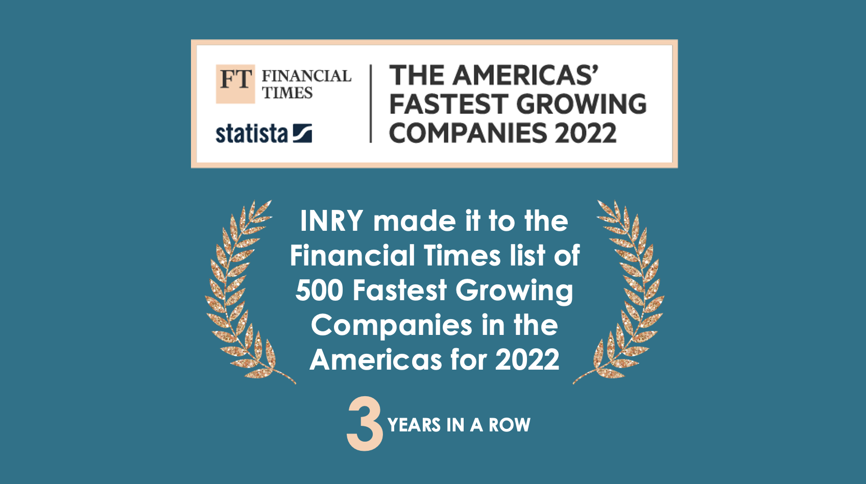 What it Takes to Make The FT 500 List: INRY's...