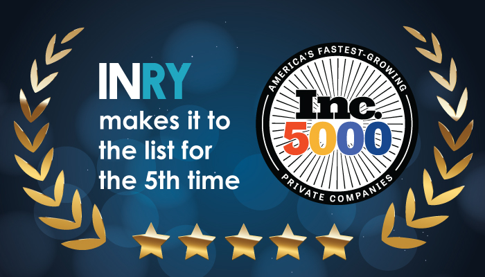 INRY made it to the Inc. 5000 list, yet again!