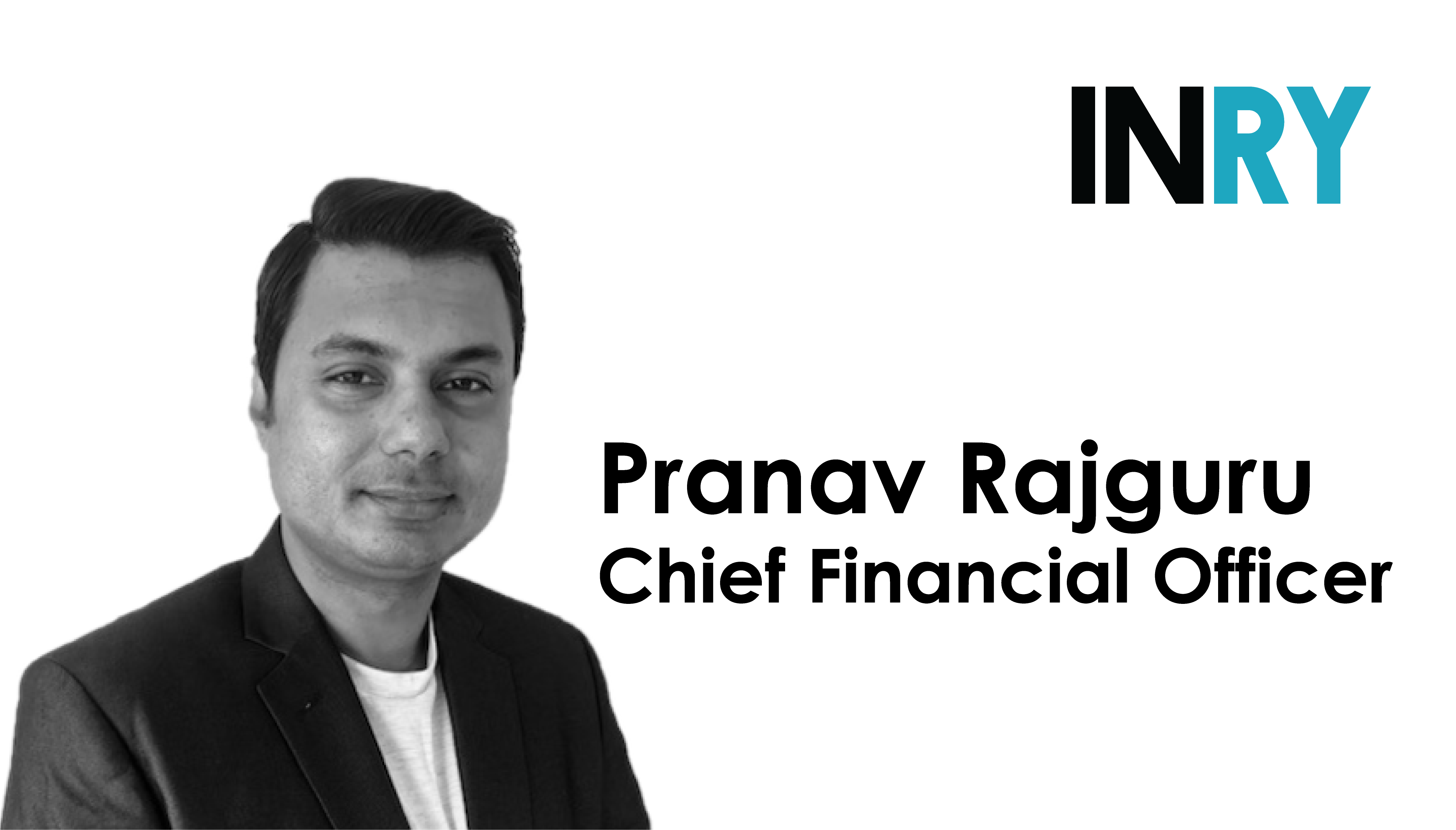 Pranav Rajguru is INRY's New CFO as Company’s Growth Journey Continues