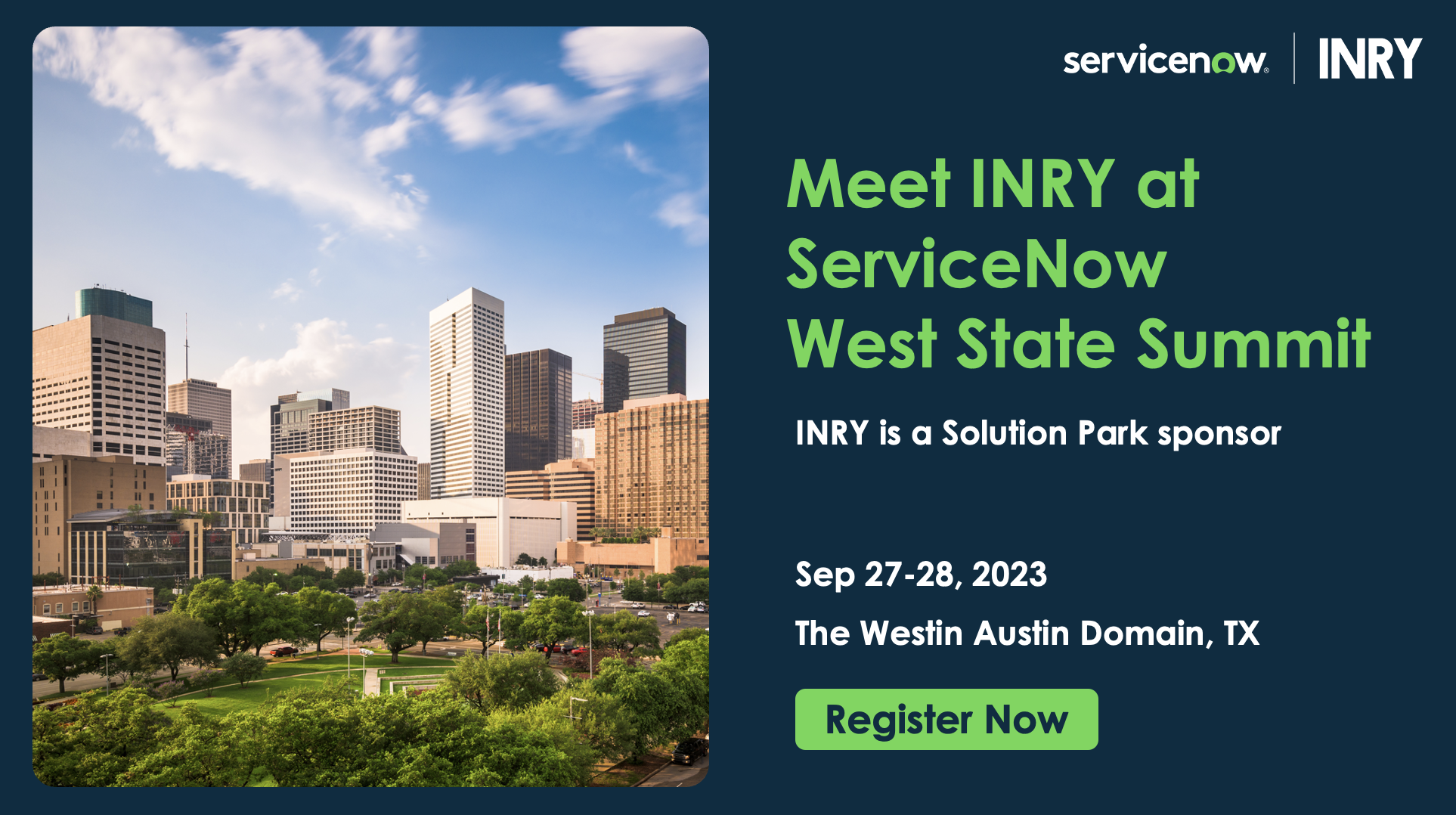 Meet INRY at ServiceNow West State Summit