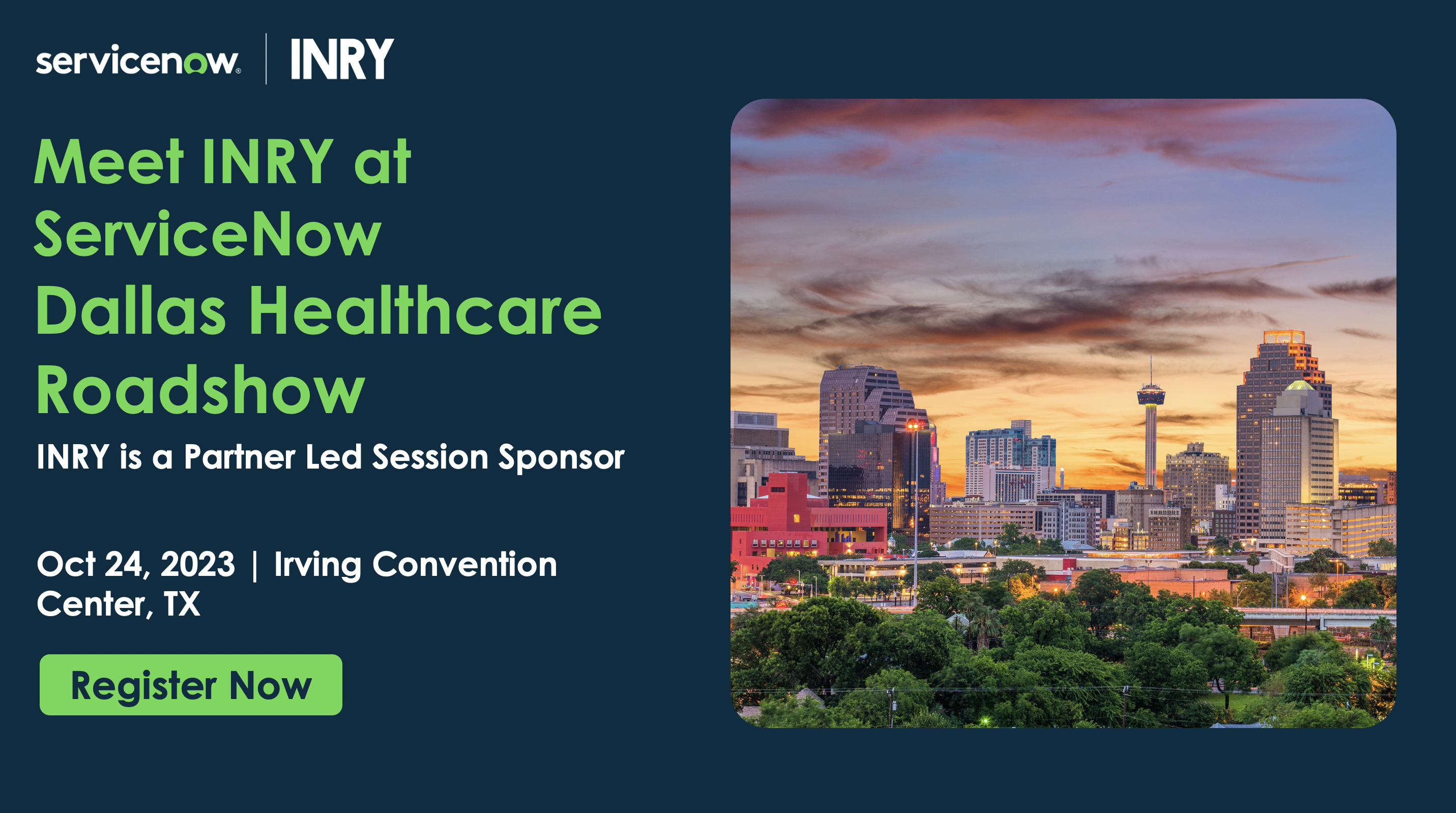Meet INRY at ServiceNow Dallas Road Show